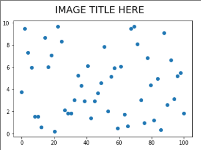 set figure title pyplot