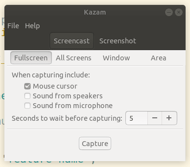 kazam-recording-screencast